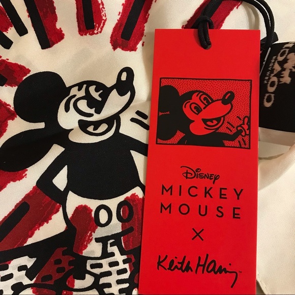 Coach Disney Mickey X Keith Haring Silk Bandana - Picture 5 of 8